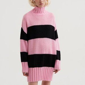 LAZY OAF Pink Stripe Sweater (S)